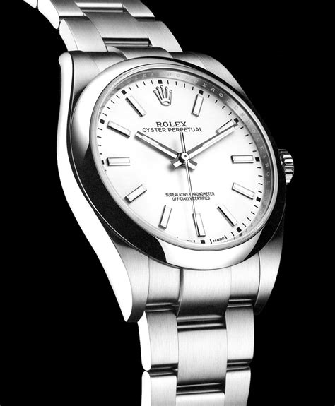 rolex oyster perpetual quadrante bianco|rolex oyster case.